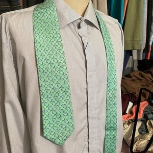 (New) Southern Tide Tie / Light Green / Silk